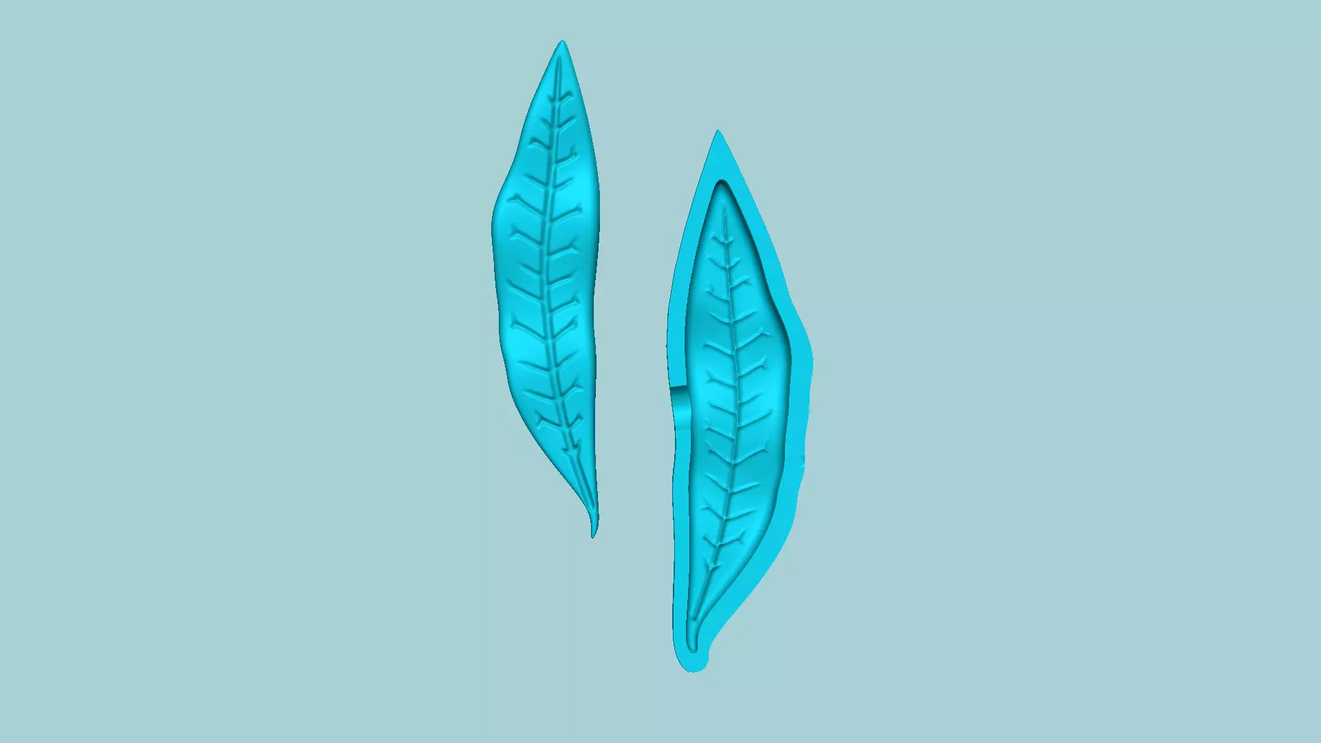 Willow Oak Tree Leaf - Molding Artificial EVA Craft 3D print model