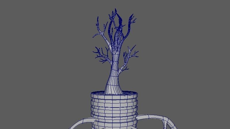 Bulb lamp Low-poly 3D model_1