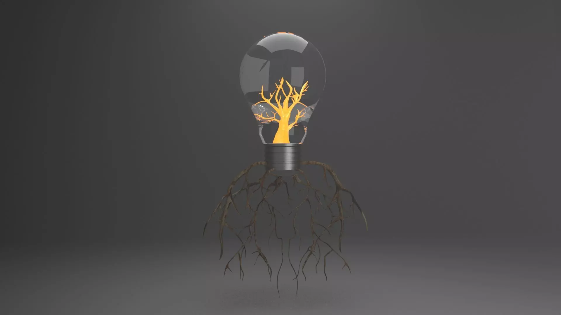 Bulb lamp Low-poly 3D model_0