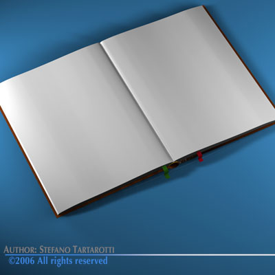 Open book 3D model_3