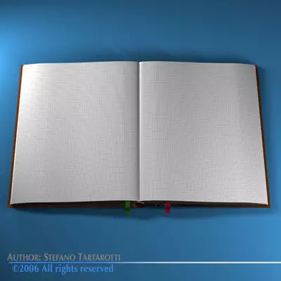 Open book 3D model_0