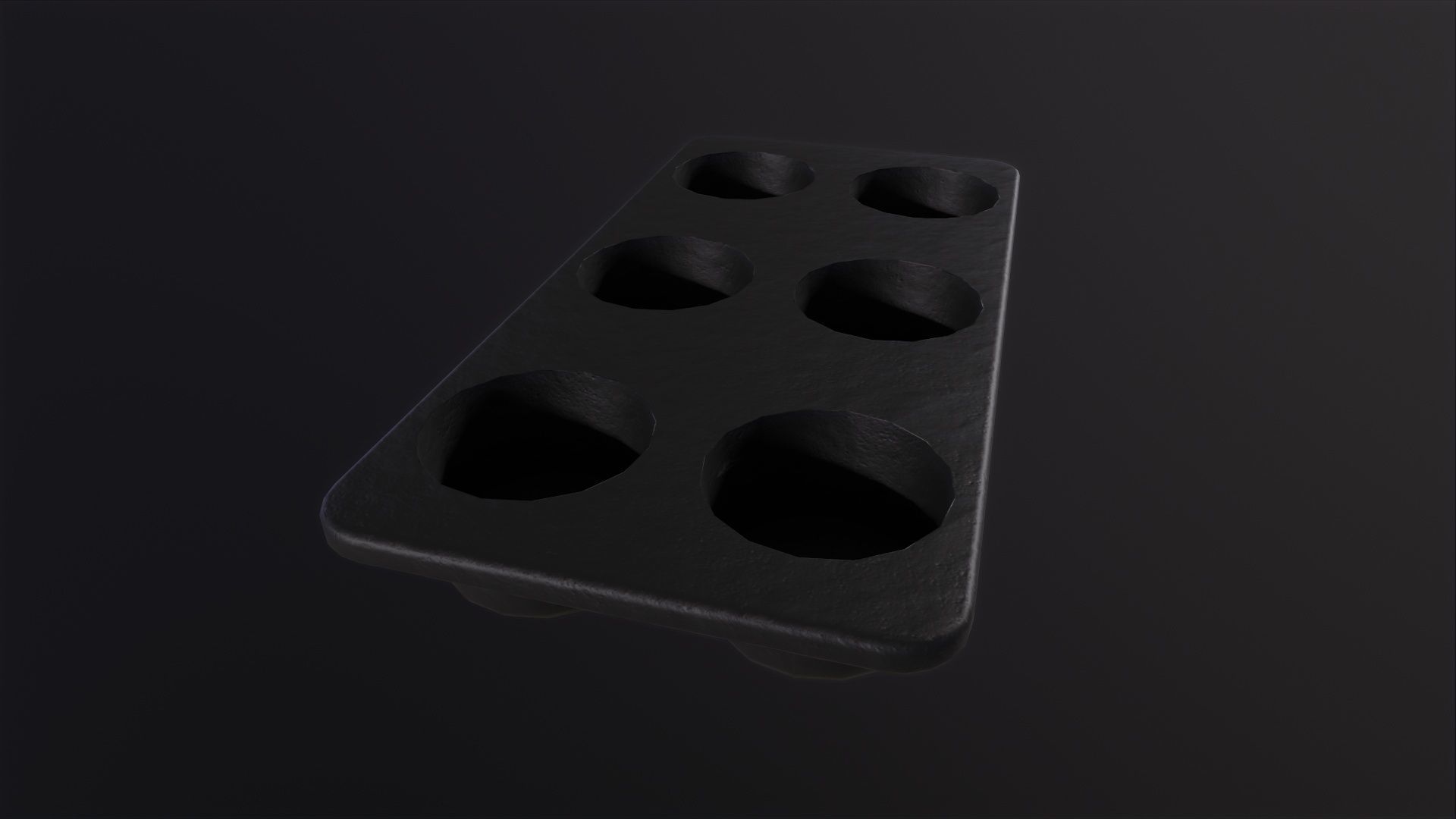 Muffin Pan 3D Model Low-poly 3D model_3