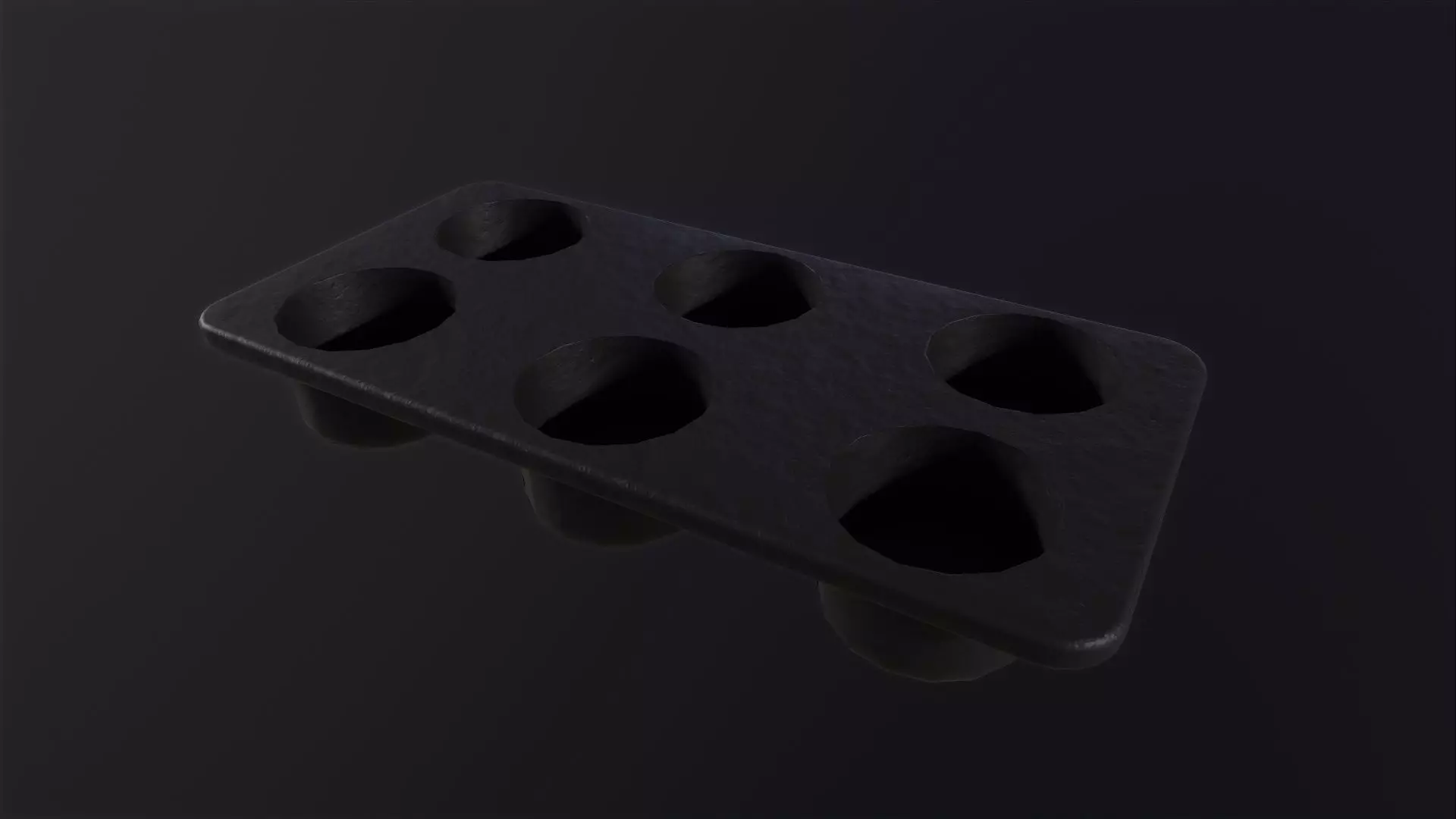 Muffin Pan 3D Model Low-poly 3D model_0