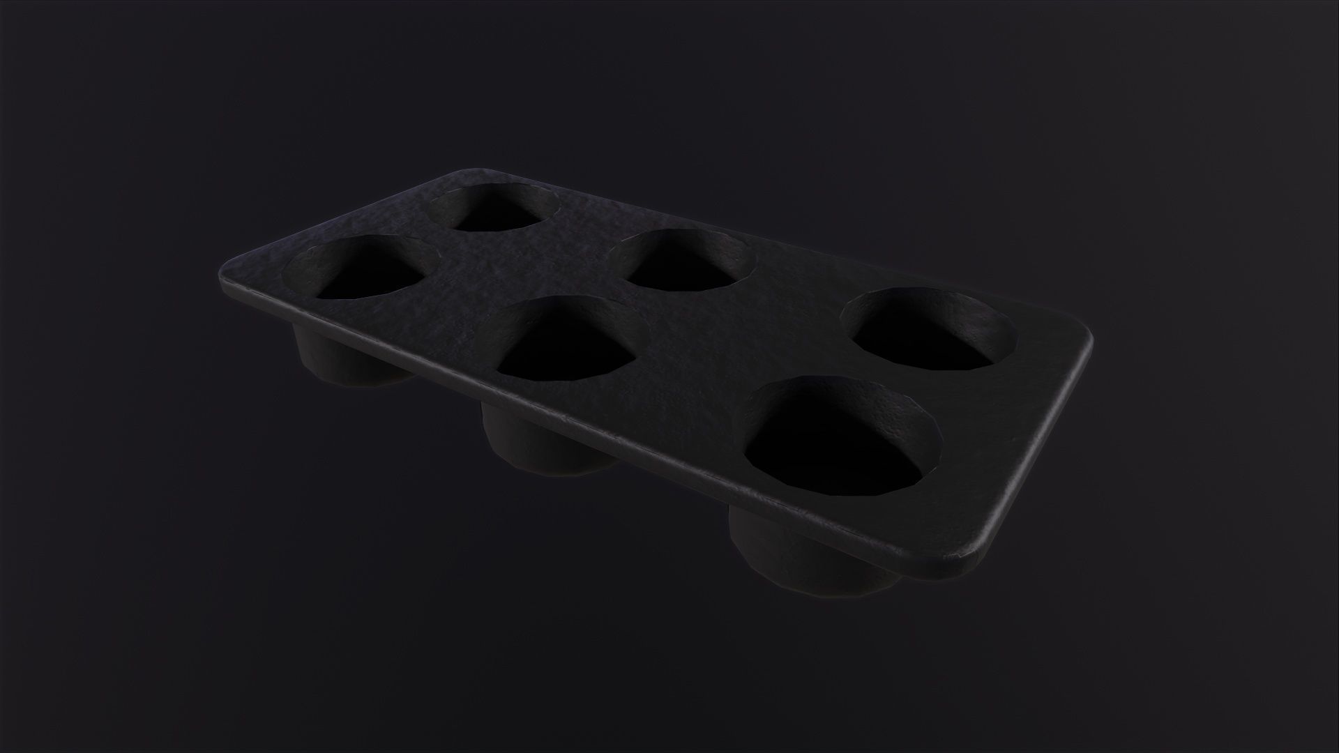 Muffin Pan 3D Model Low-poly 3D model_4