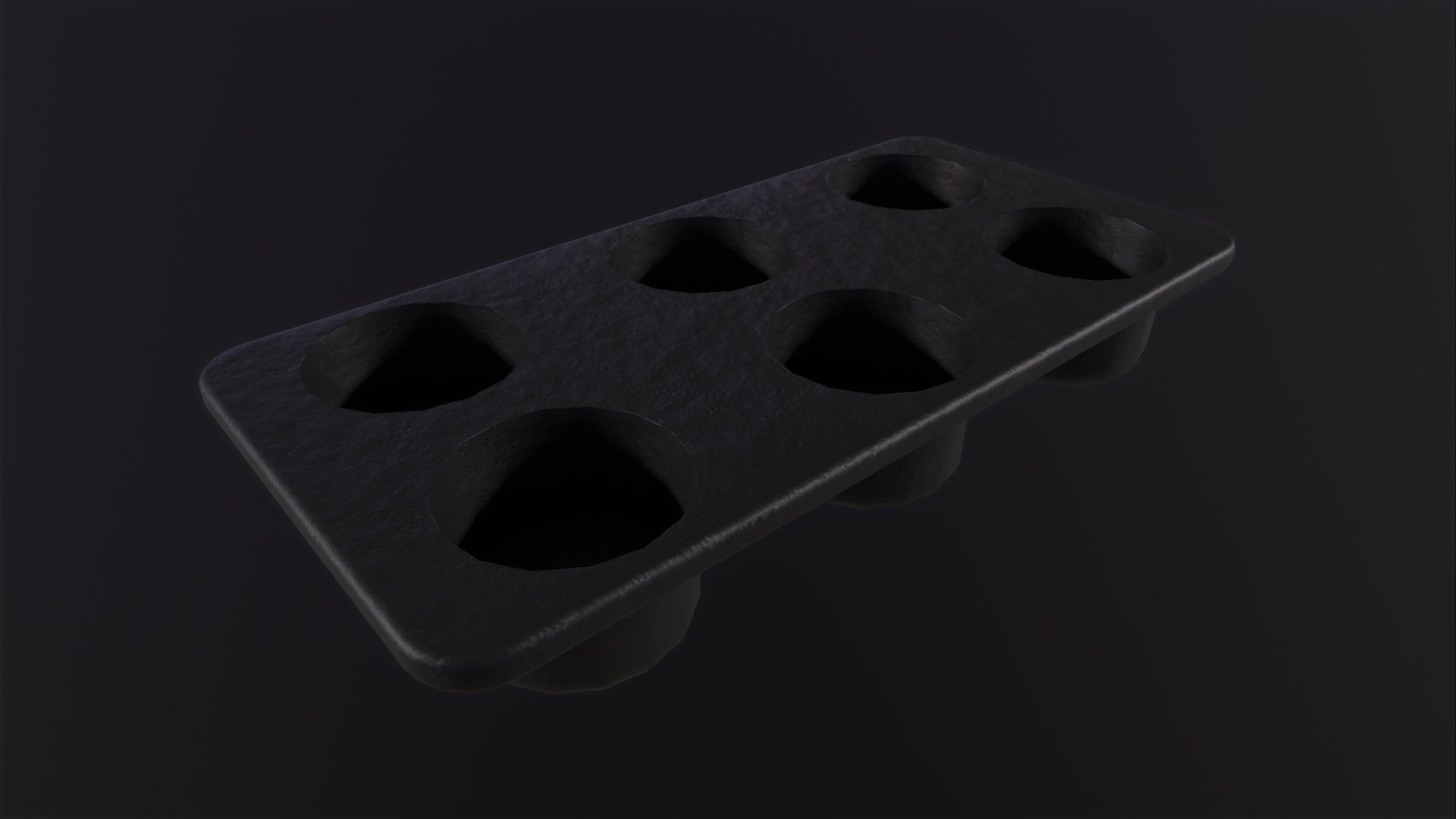 Muffin Pan 3D Model Low-poly 3D model_2