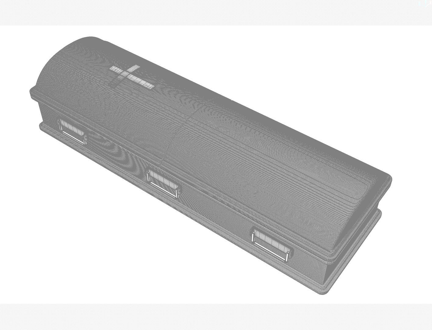 Coffin Rounded 3D model_6
