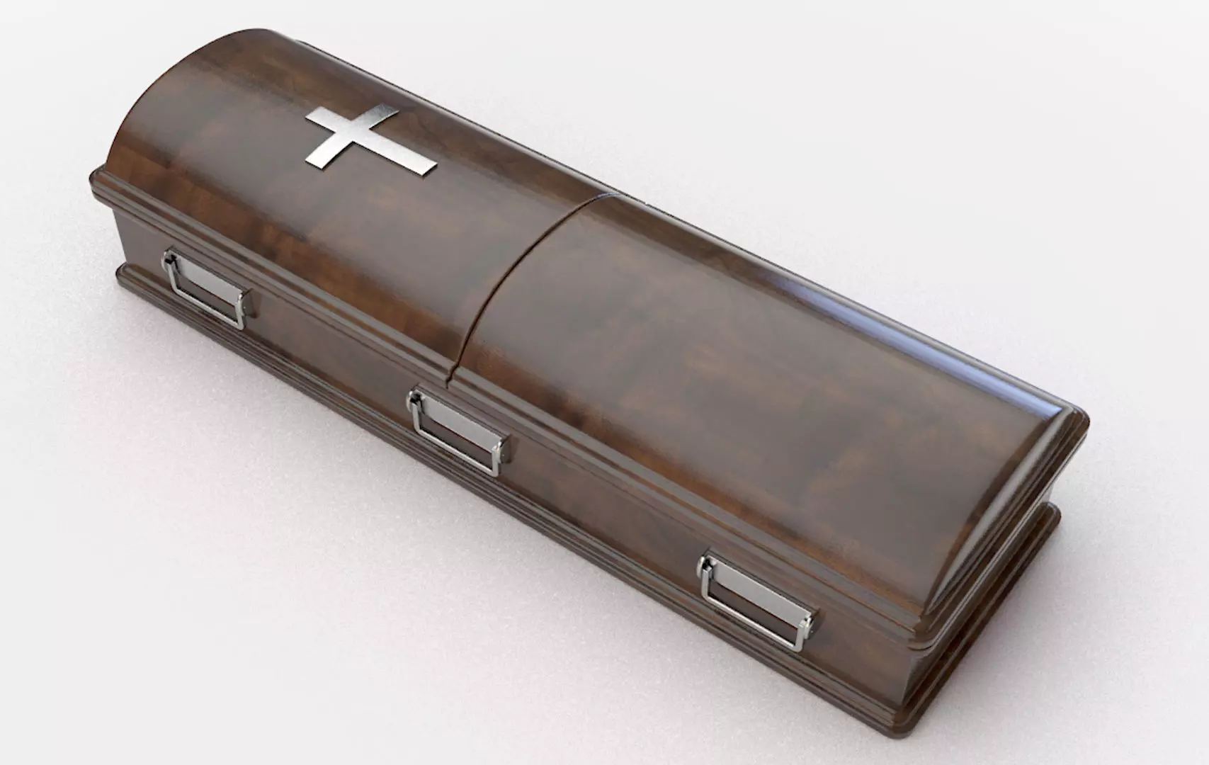 Coffin Rounded 3D model_0
