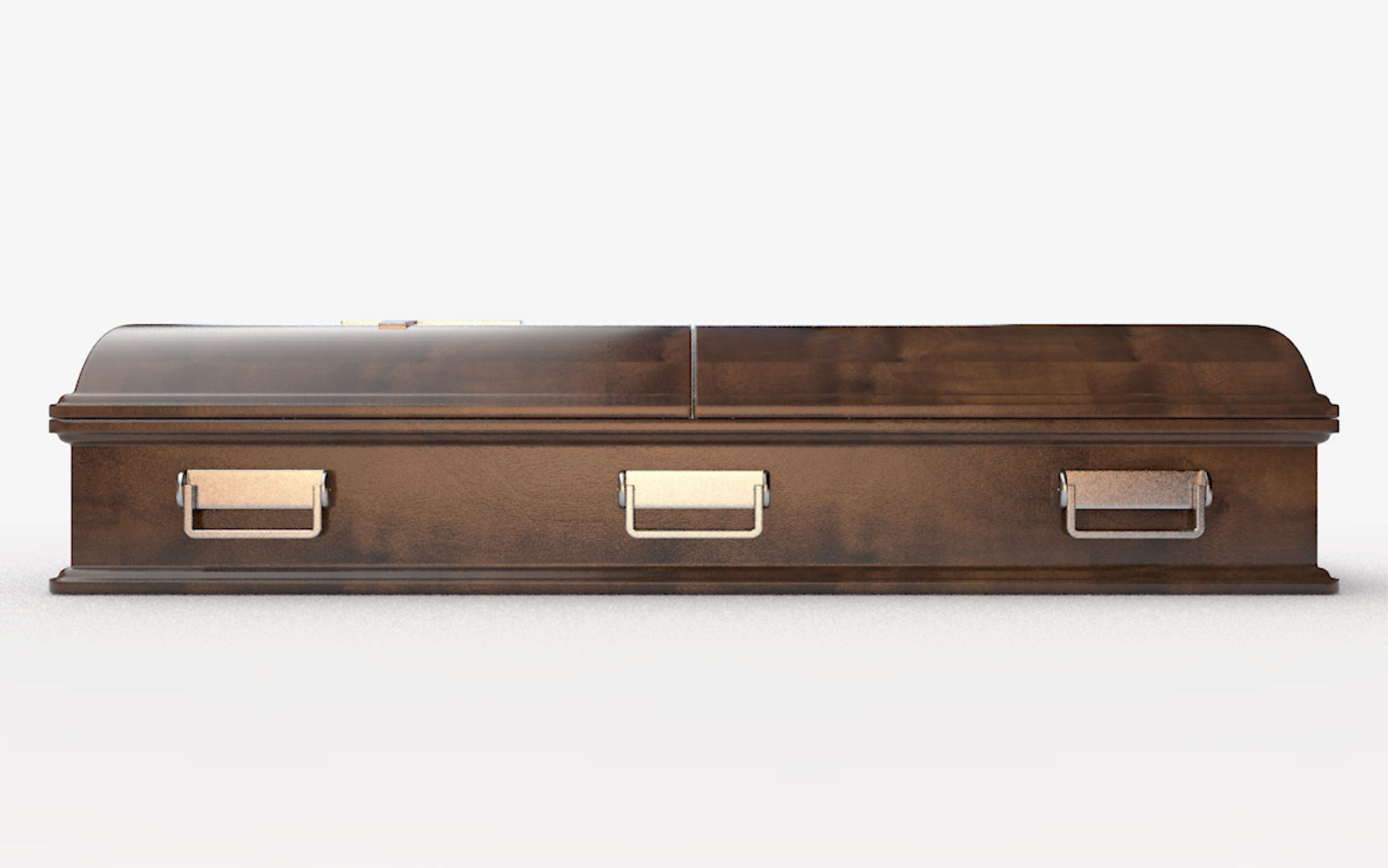 Coffin Rounded 3D model_1