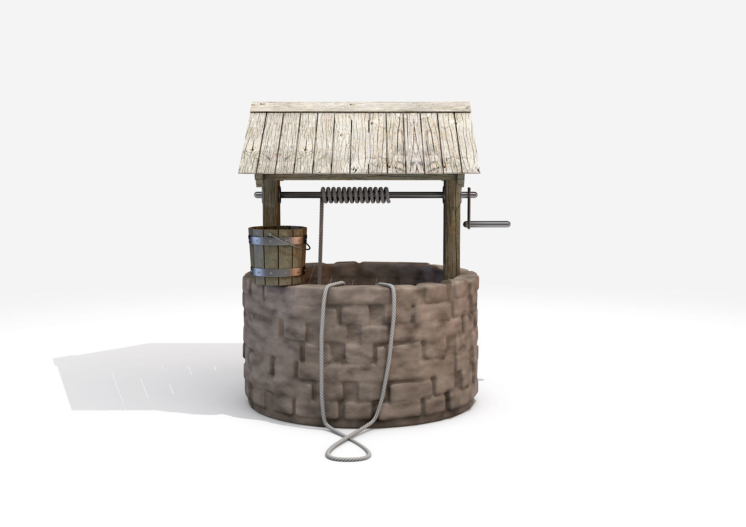 Water Wishing Well 3D model_1