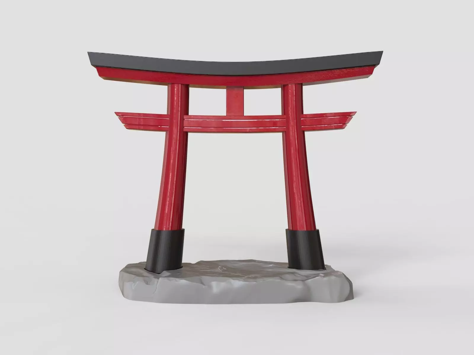 Torii Gate - Japanese Shinto Shrine 3D print model_0