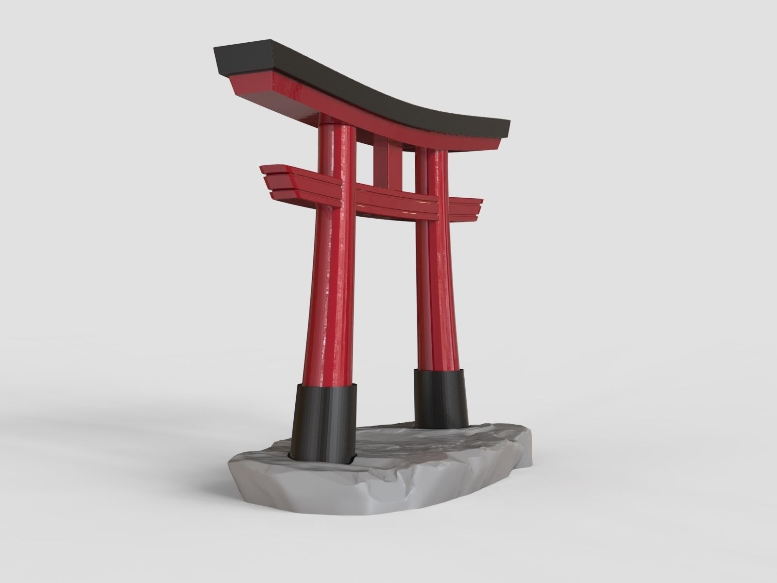Torii Gate - Japanese Shinto Shrine 3D print model_4
