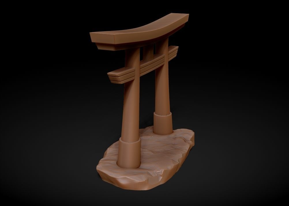 Torii Gate - Japanese Shinto Shrine 3D print model_10