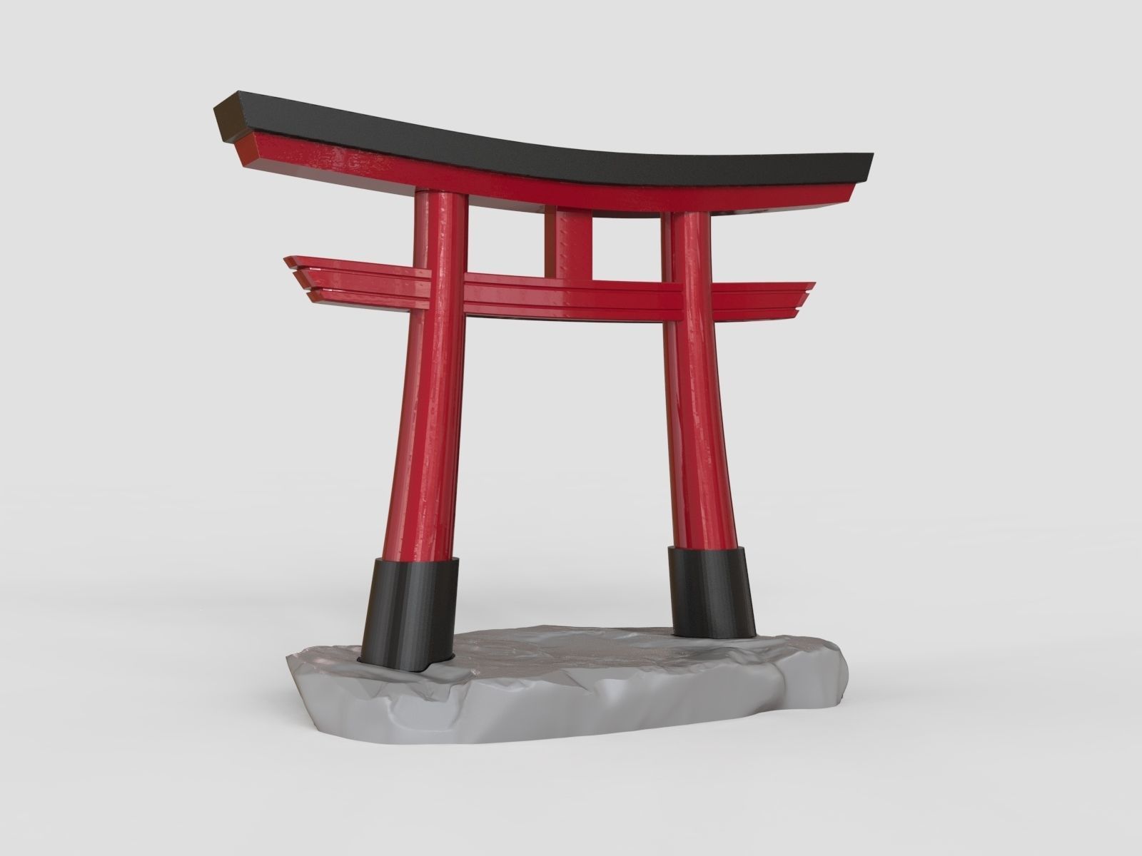 Torii Gate - Japanese Shinto Shrine 3D print model_5