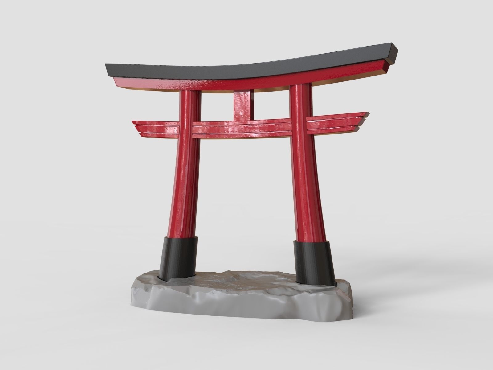 Torii Gate - Japanese Shinto Shrine 3D print model_2