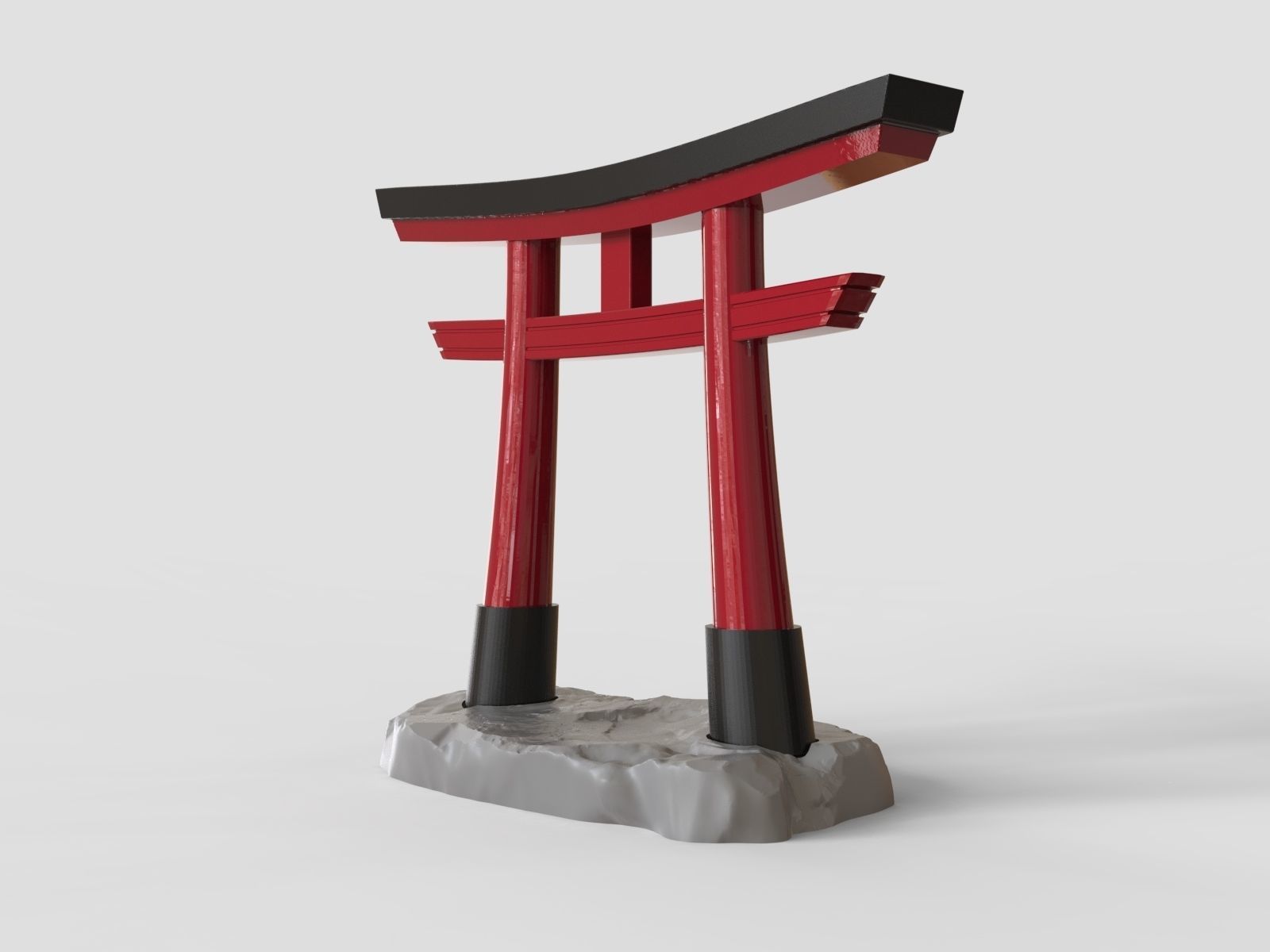 Torii Gate - Japanese Shinto Shrine 3D print model_3