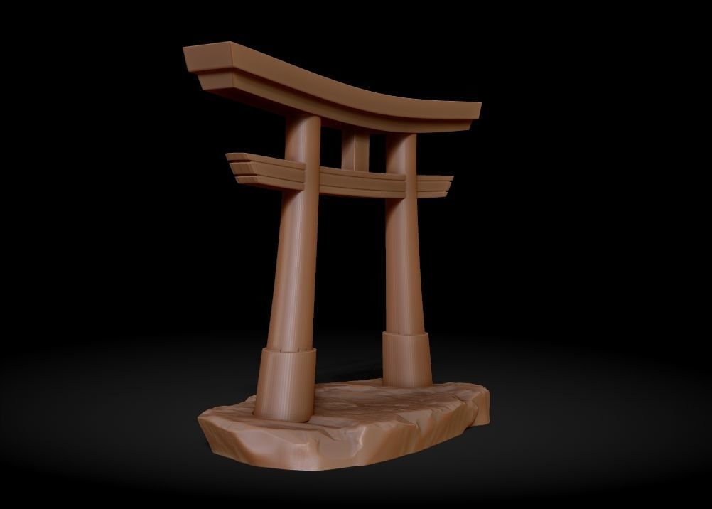Torii Gate - Japanese Shinto Shrine 3D print model_9