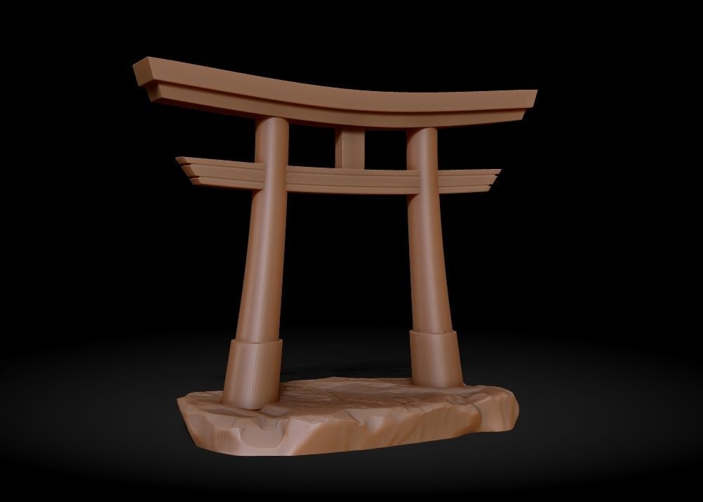Torii Gate - Japanese Shinto Shrine 3D print model_8