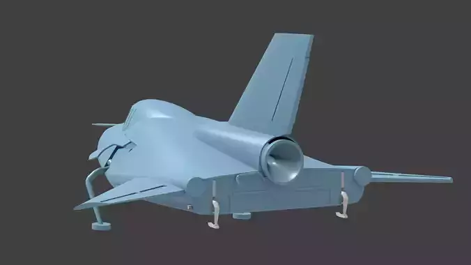 mig-105  lifting body  3D print model