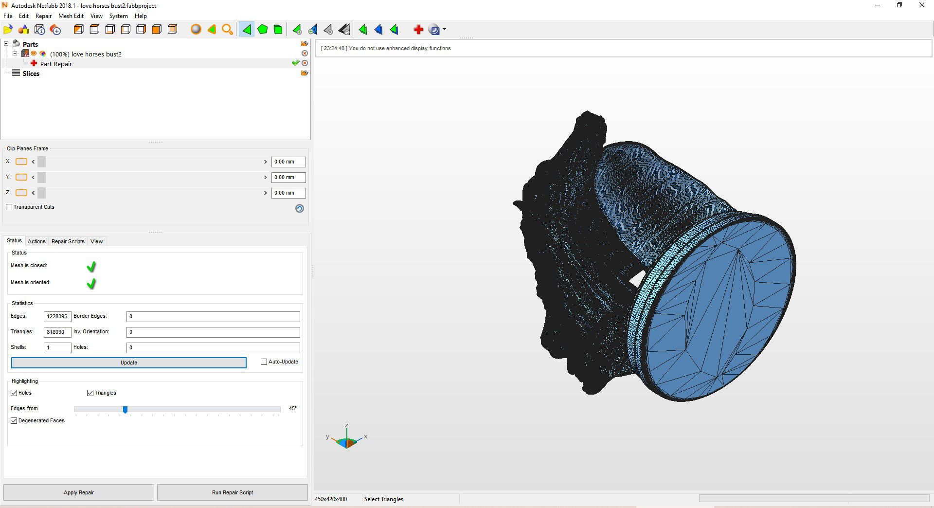 Love horses bust 3D print model_8