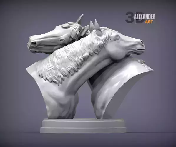 Love horses bust
