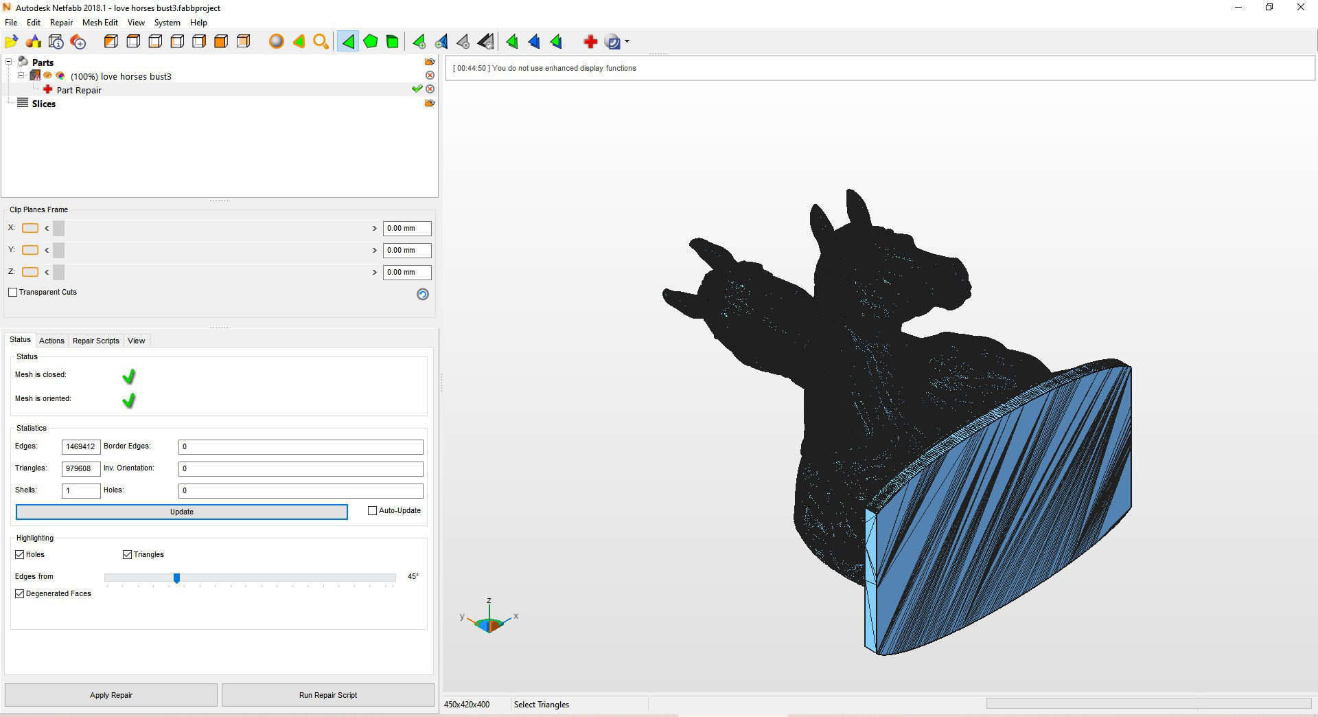 Love horses bust 3D print model_10
