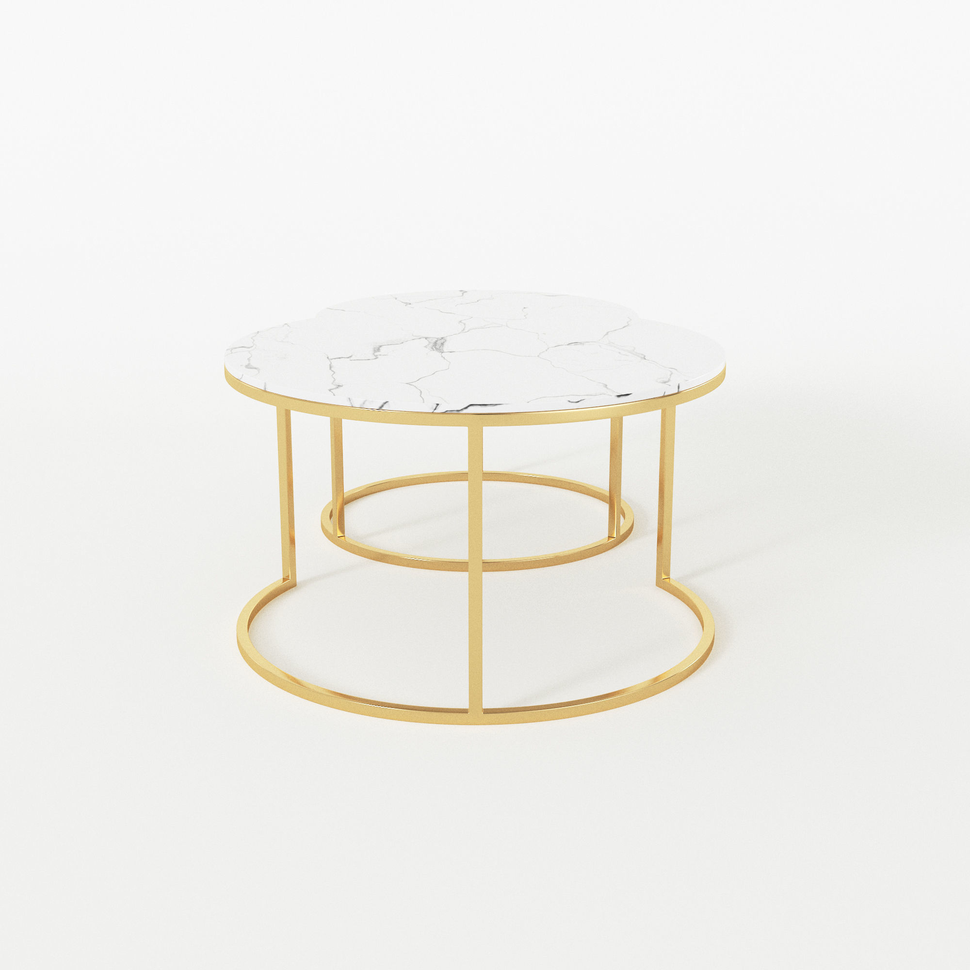 Luxury Coffee Table 3D model_3