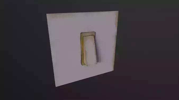 Old Light Switch 3D Model Low-poly 3D model
