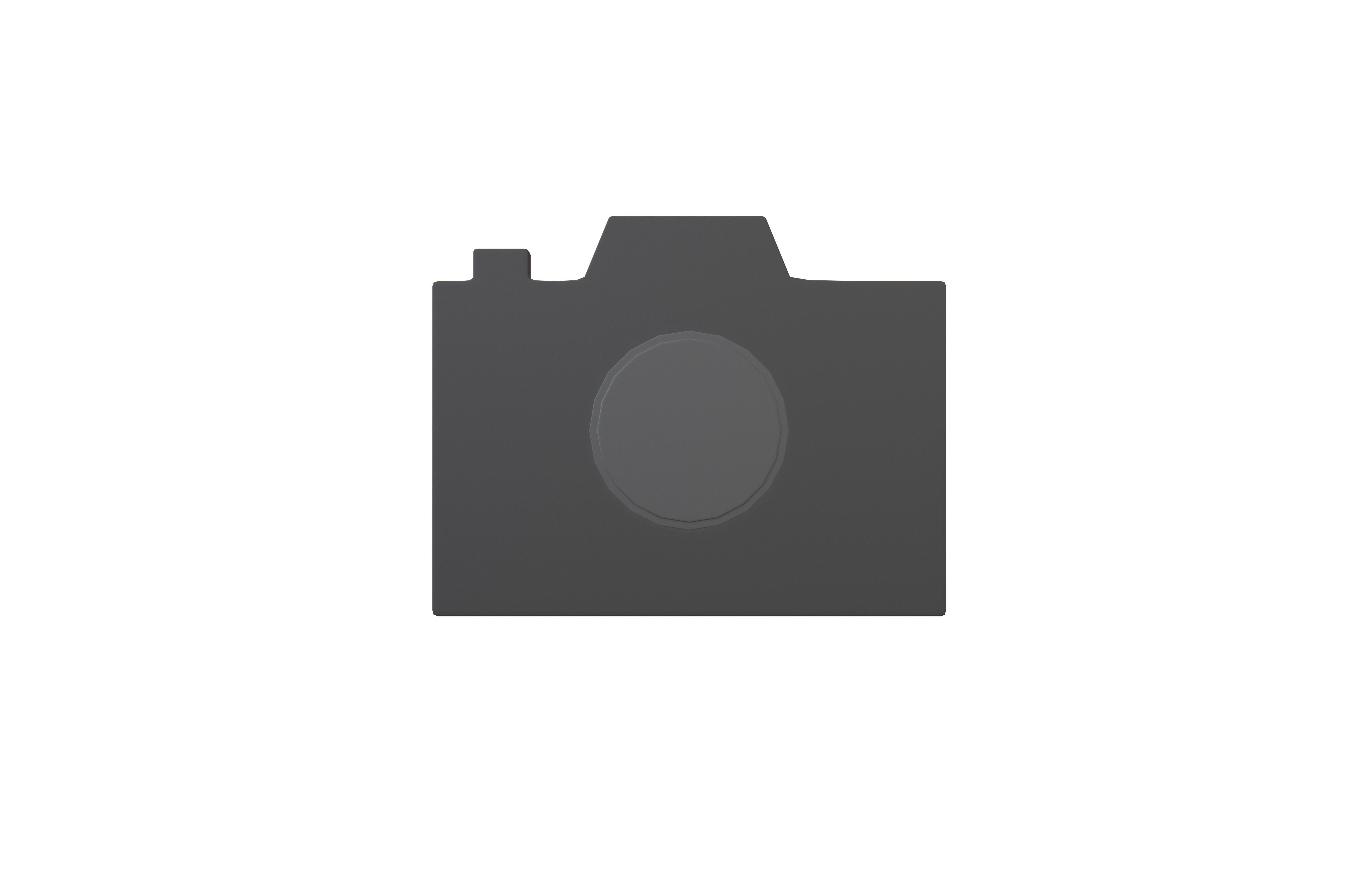 Camera Symbol V1 002 Low-poly 3D model_1