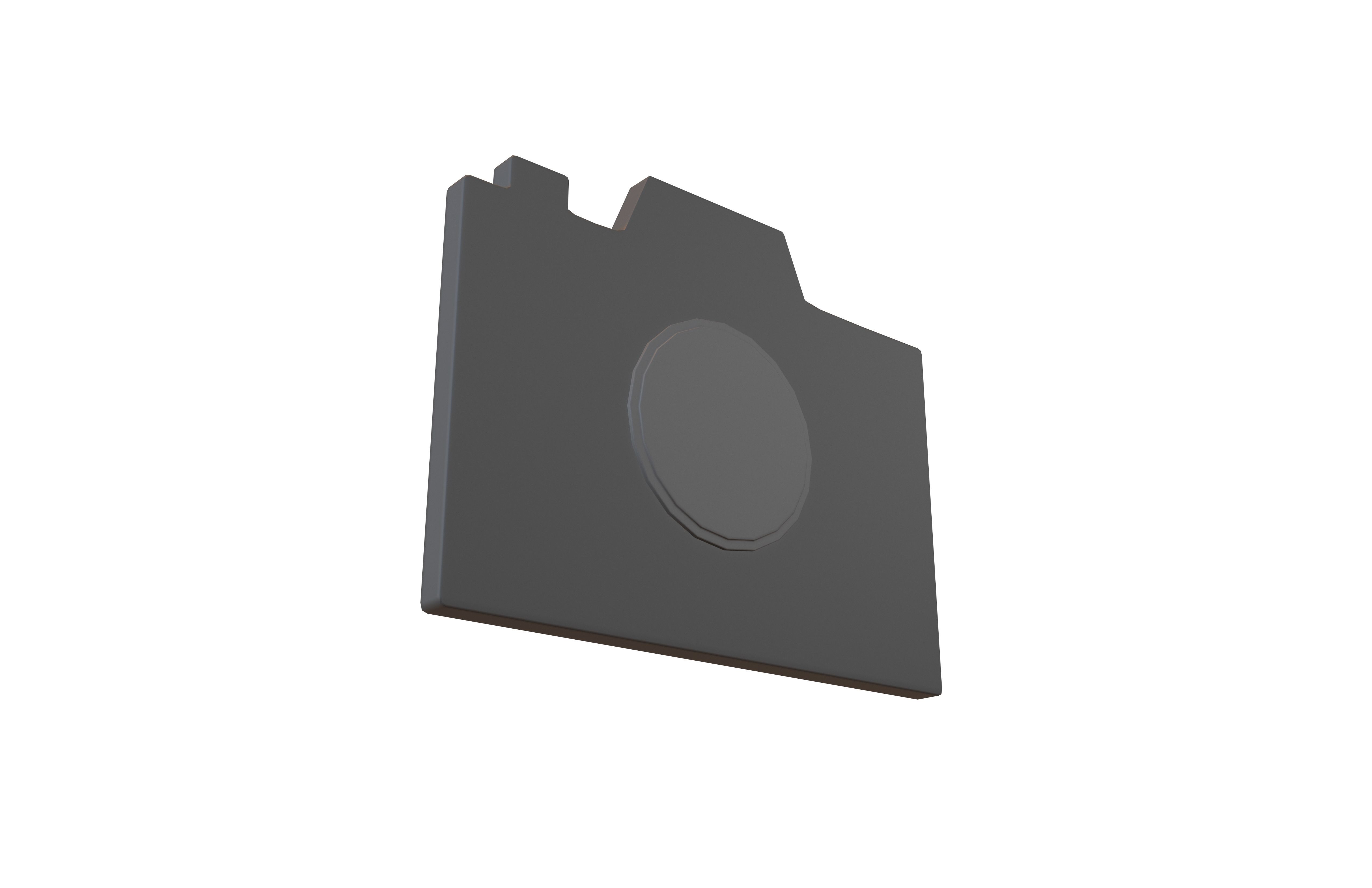 Camera Symbol V1 002 Low-poly 3D model_3