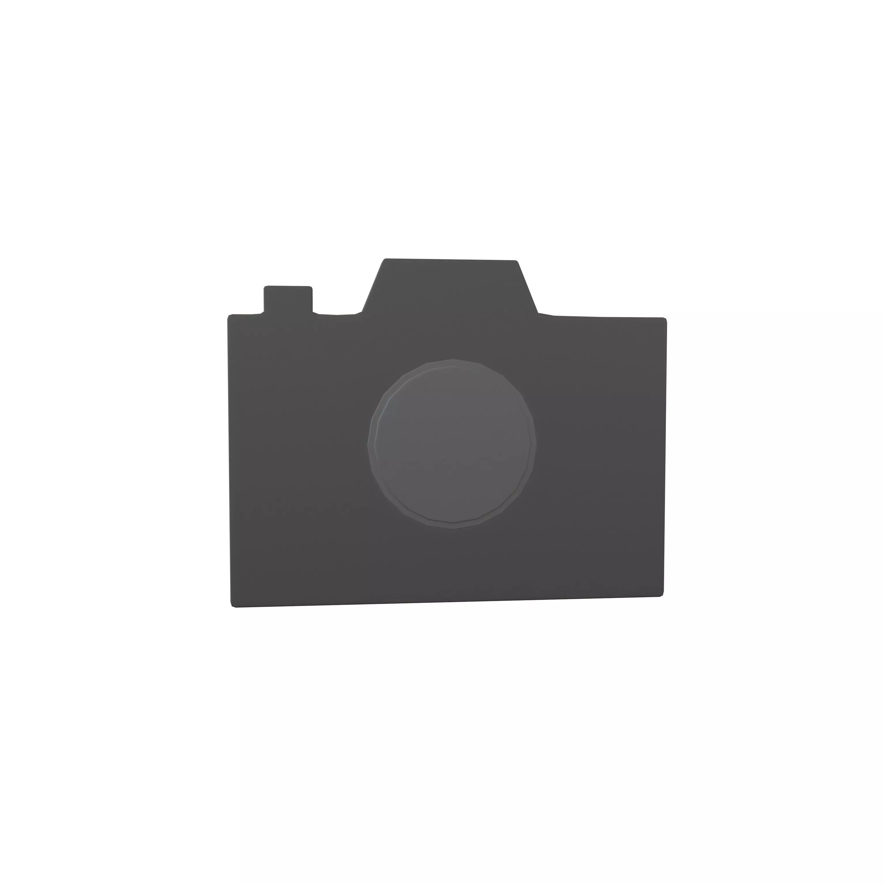 Camera Symbol V1 002 Low-poly 3D model_0