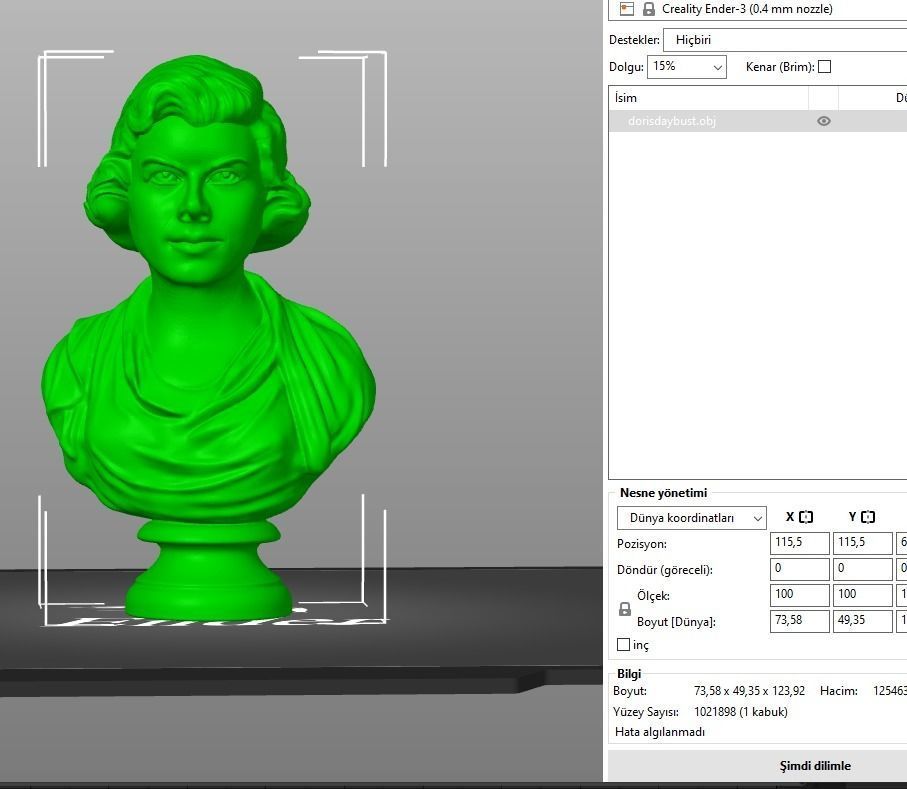 Doris Day 3D print model_2