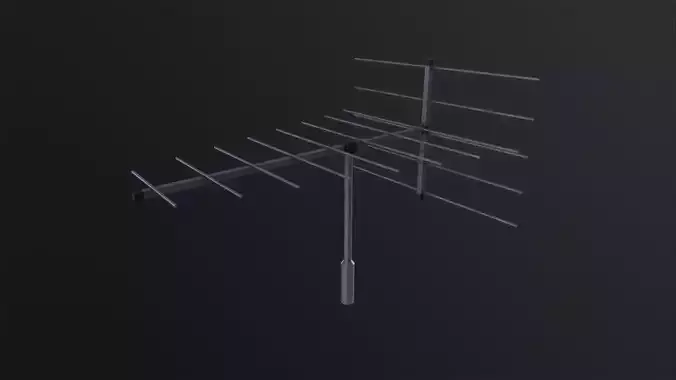 Antenna tv 3D Model Low-poly 3D model
