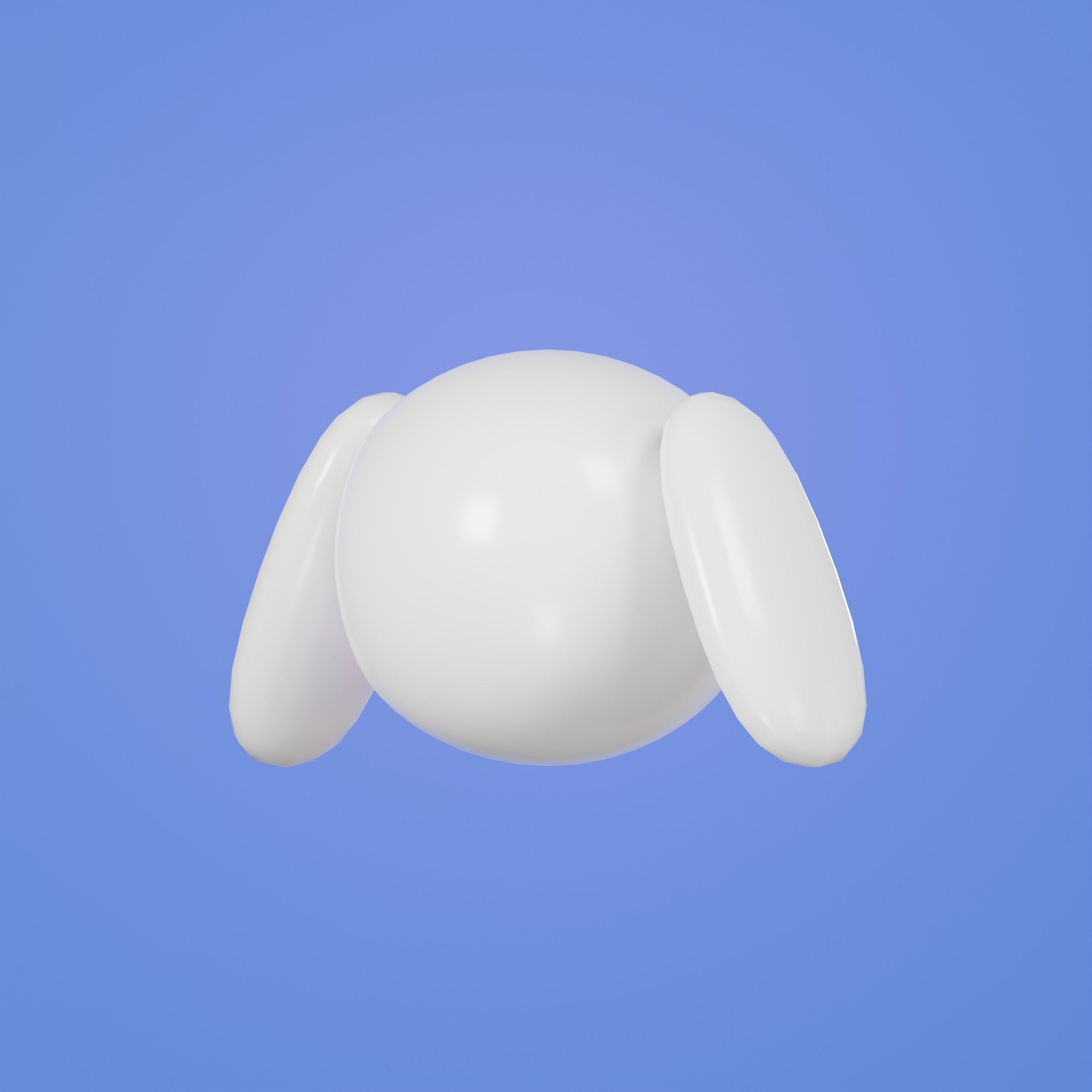 Auto bot series No1 Minimal stylized Low-poly 3D model_3