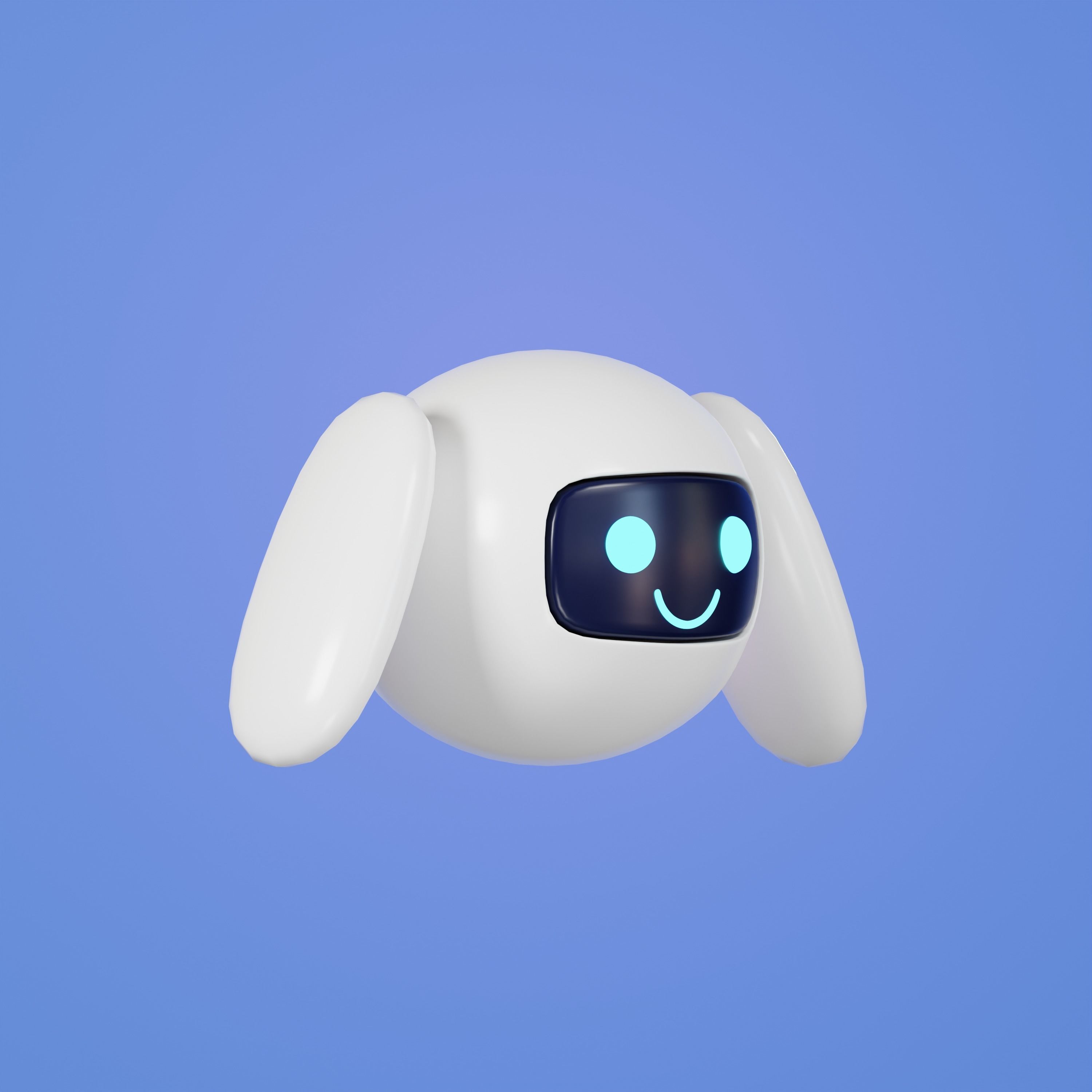 Auto bot series No1 Minimal stylized Low-poly 3D model_1