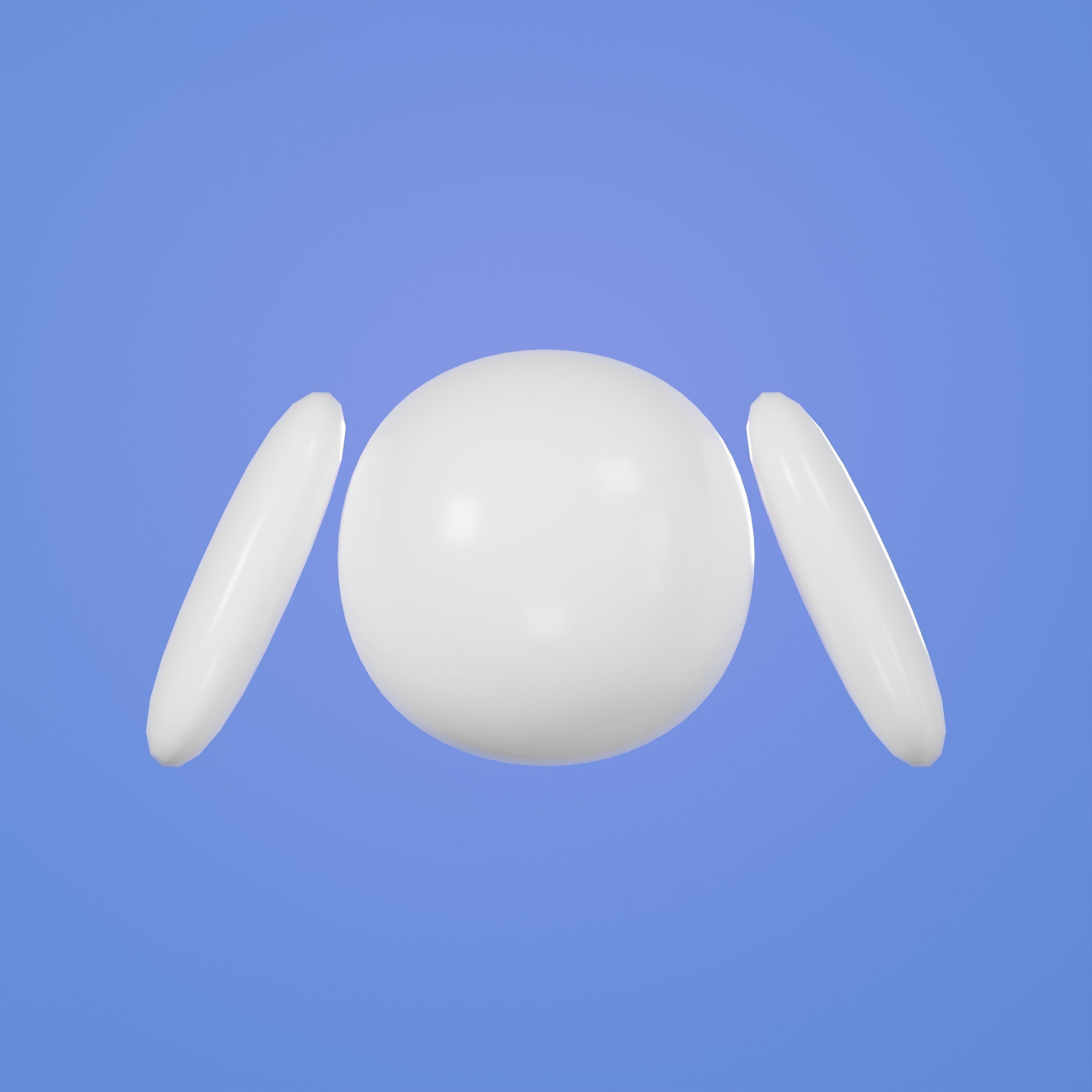 Auto bot series No1 Minimal stylized Low-poly 3D model_4