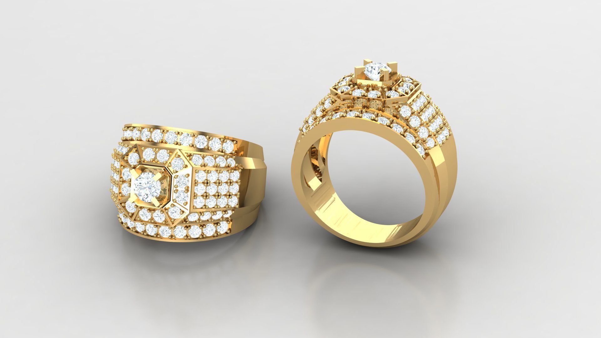 Ring Men B2 3D print model_3