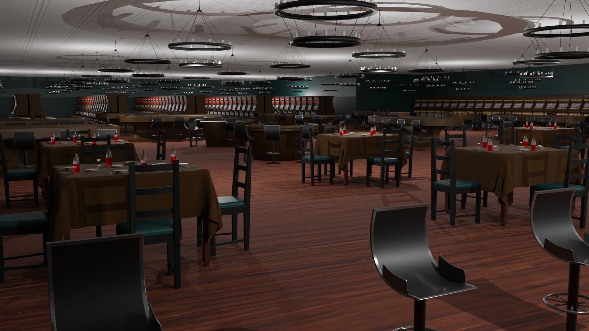 Casino Interior  Low-poly 3D model_8