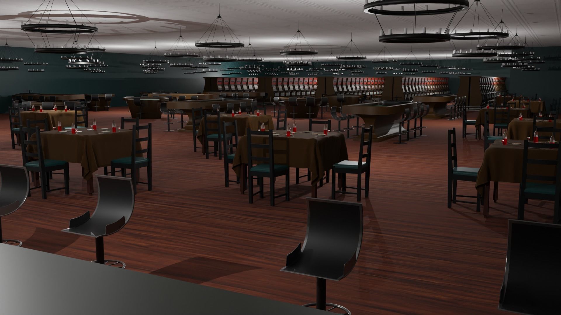 Casino Interior  Low-poly 3D model_5