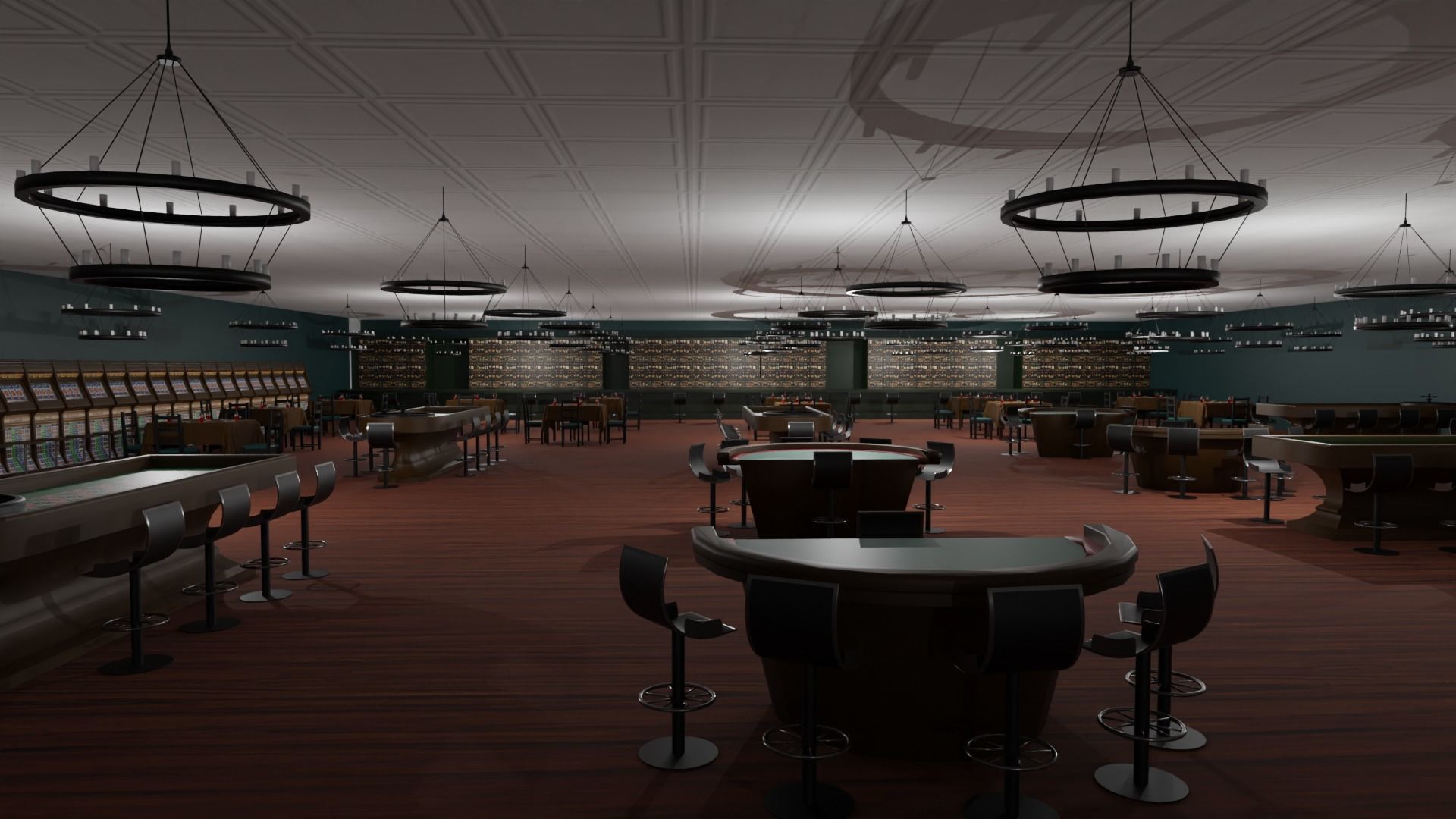 Casino Interior  Low-poly 3D model_7