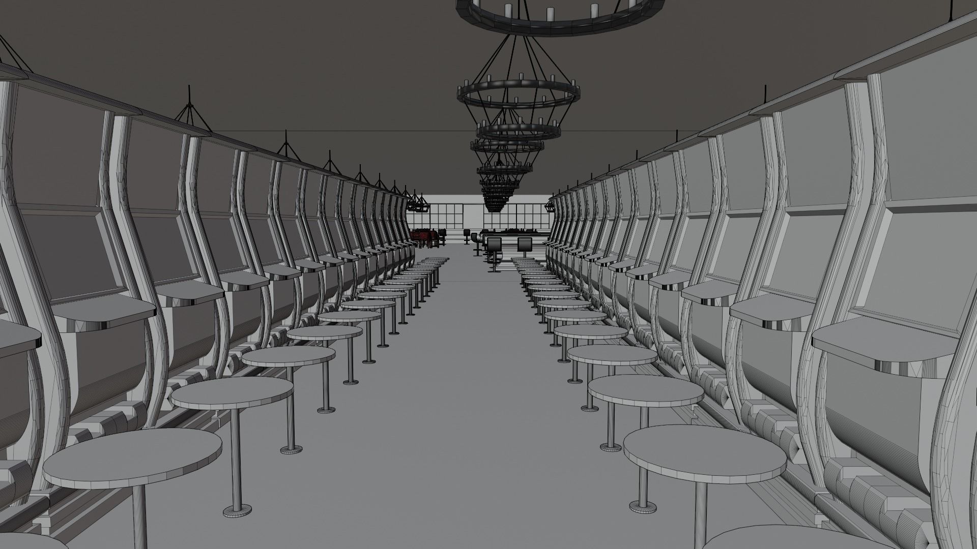 Casino Interior  Low-poly 3D model_9