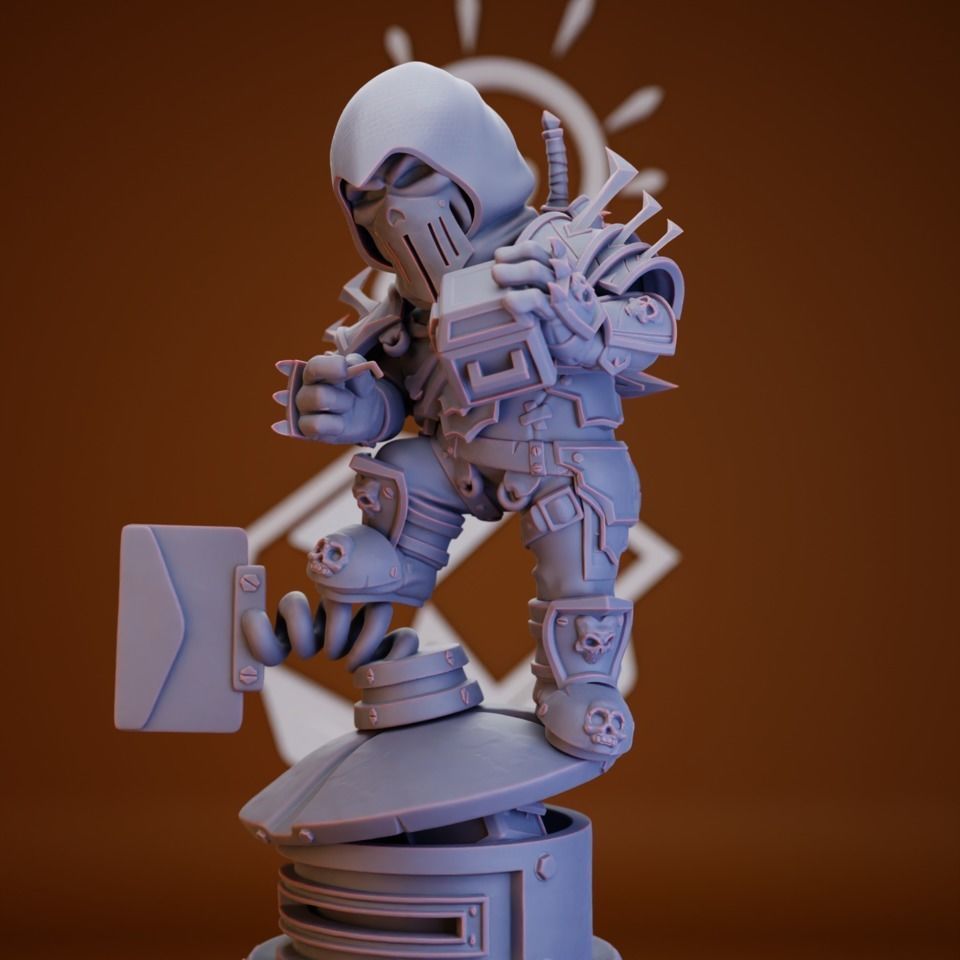 Deathmantle Gnome Rogue - World of Warcraft 3D print model_4