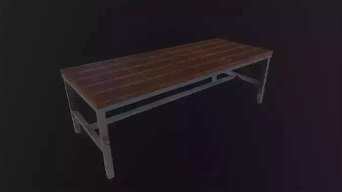Wooden Table 3D Model
