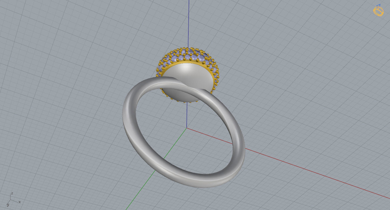 Louis Vuitton Ring 3D print model_15