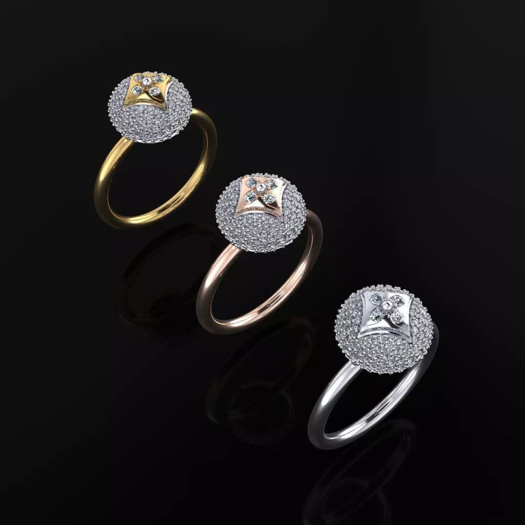 Louis Vuitton Ring 3D print model_0