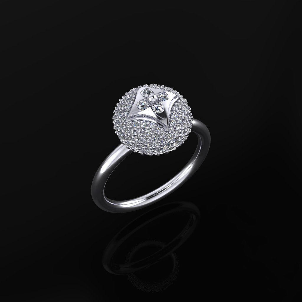 Louis Vuitton Ring 3D print model_3