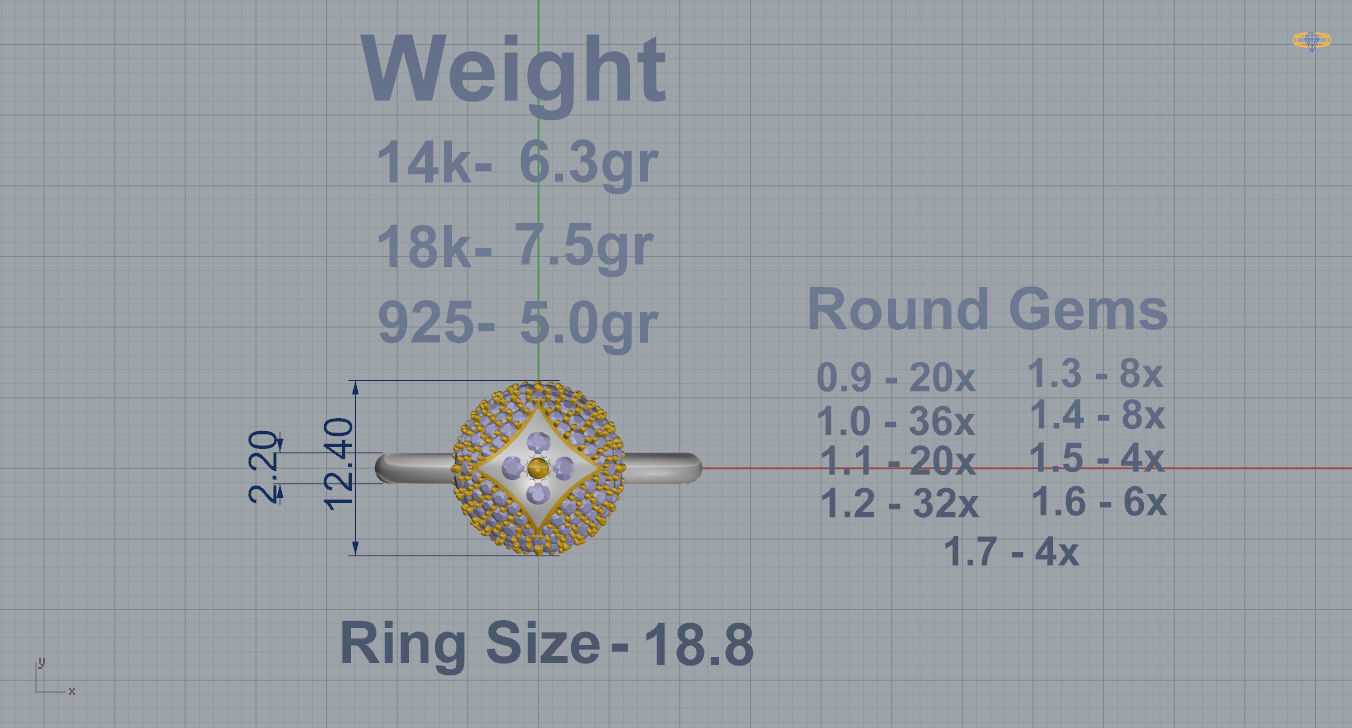 Louis Vuitton Ring 3D print model_5