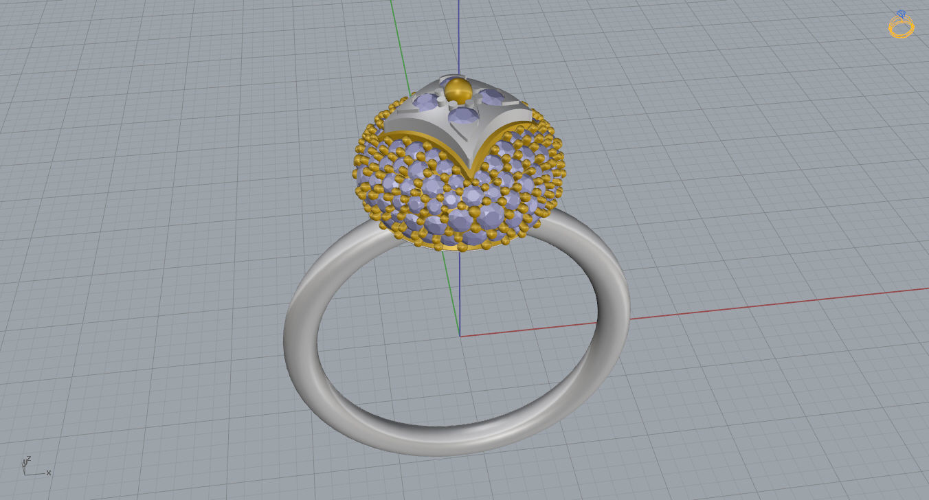 Louis Vuitton Ring 3D print model_16