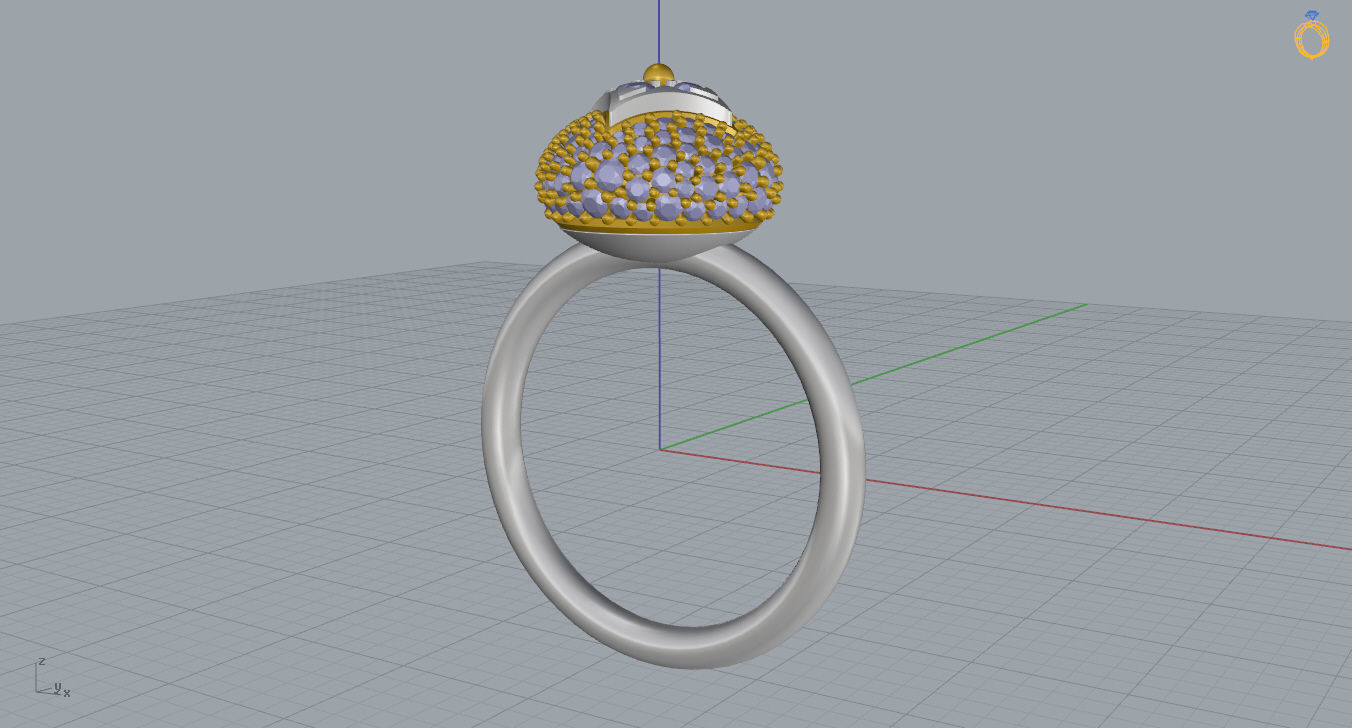 Louis Vuitton Ring 3D print model_14