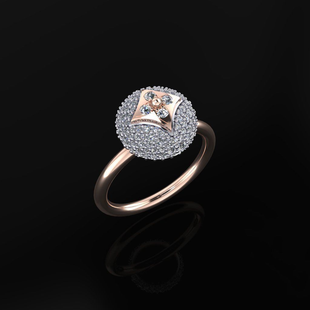 Louis Vuitton Ring 3D print model_2