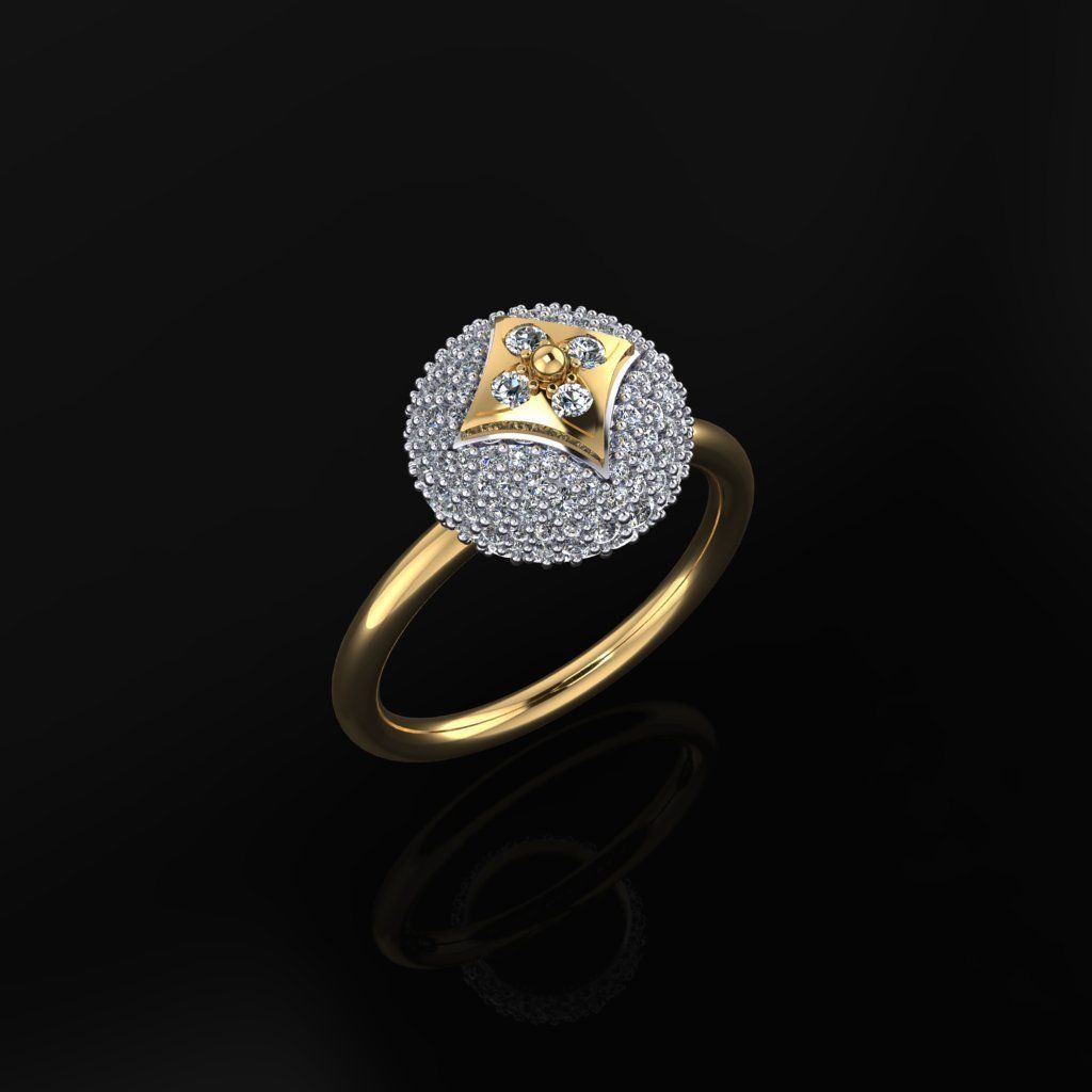 Louis Vuitton Ring 3D print model_1